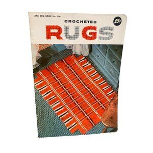 Star Rug Book No. 106 Crocheted Rugs Vintage Pattern Booklet